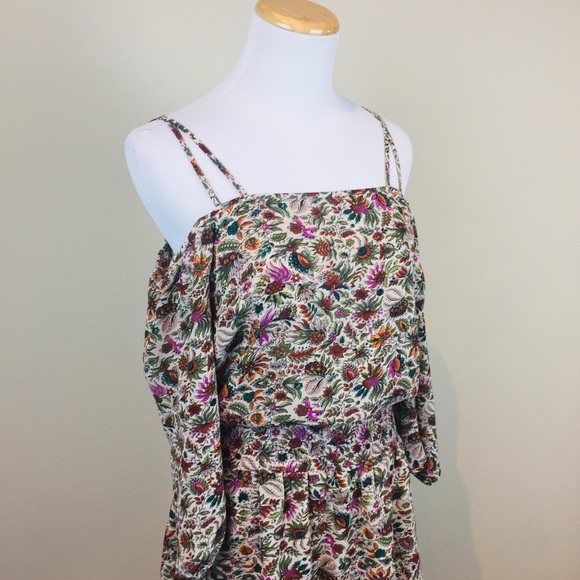 Anthropologie Floreat Floral Off Shoulder Dress 2 - Picture 5 of 8